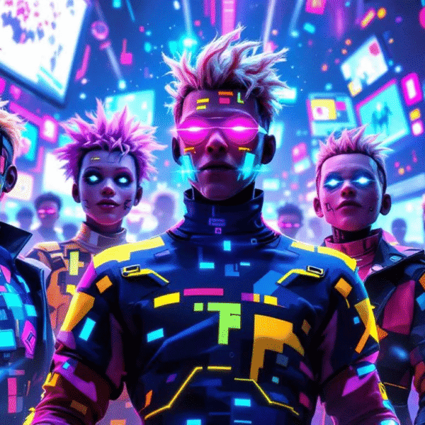 a group of people in clothing