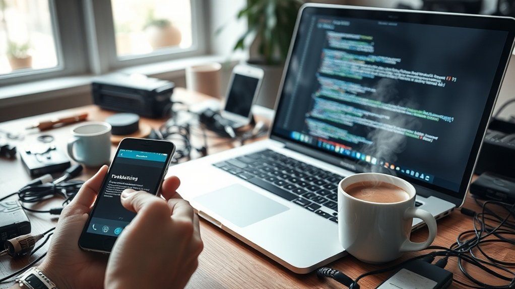 troubleshoot network and software